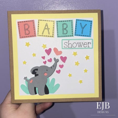 Baby Shower Card | Handmade | Colourful | Animals