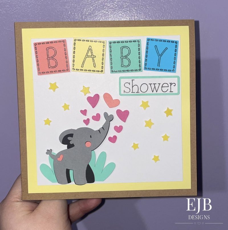 Baby Shower Card | Handmade | Colourful | Animals