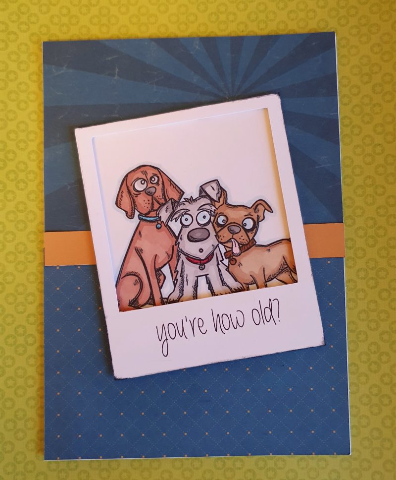 Handcrafted" You're how old?" birthday card