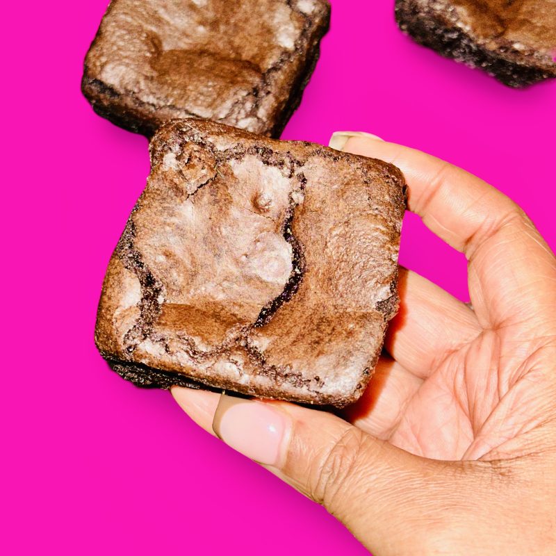6 Luxury Handcrafted Belgian Chocolate Brownies - Fudgy Chocolate Heaven