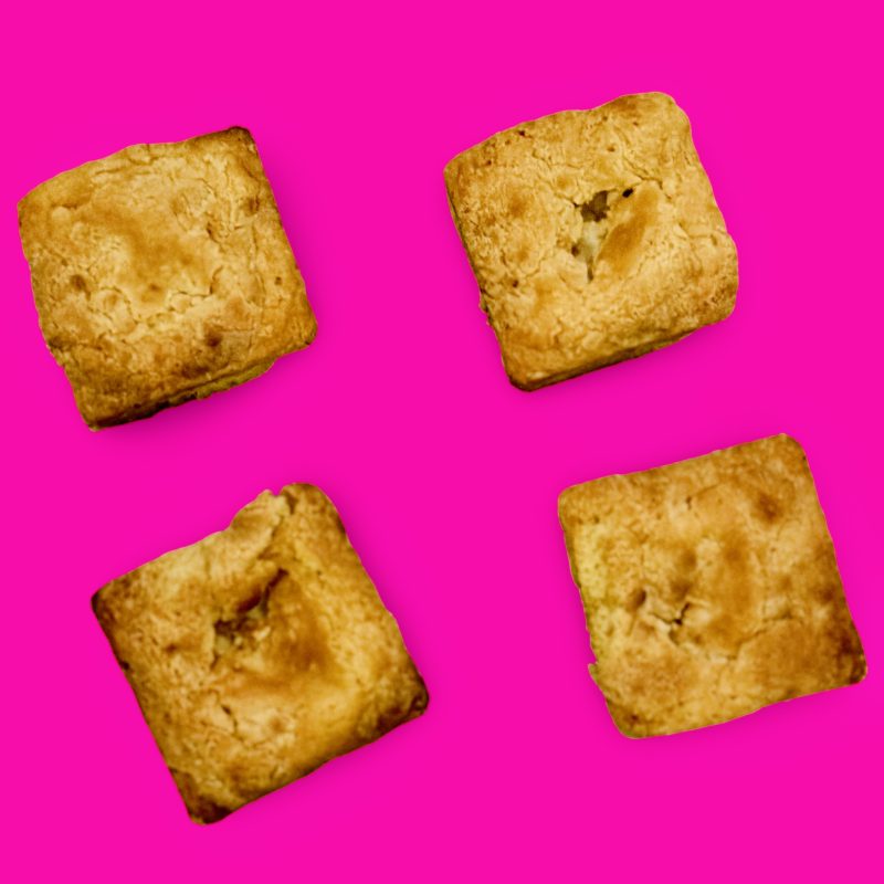 10 Luxury White Chocolate Blondies - Handcrafted Gourmet Squares