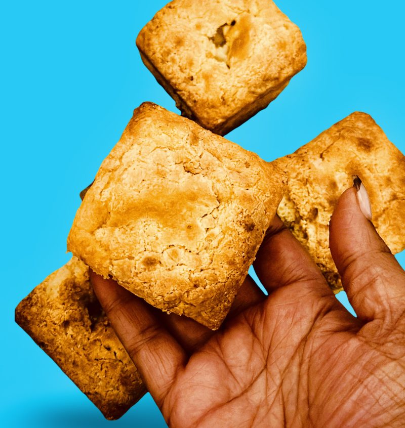 10 Luxury White Chocolate Blondies - Handcrafted Gourmet Squares