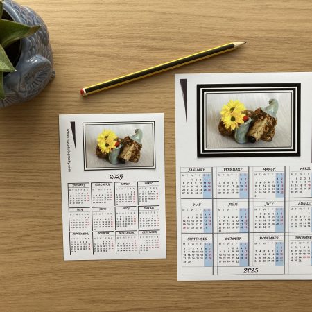 Magnetic Calendar For Fridge 2026 Floral Photography Design | A6 & A5 Sizes Available