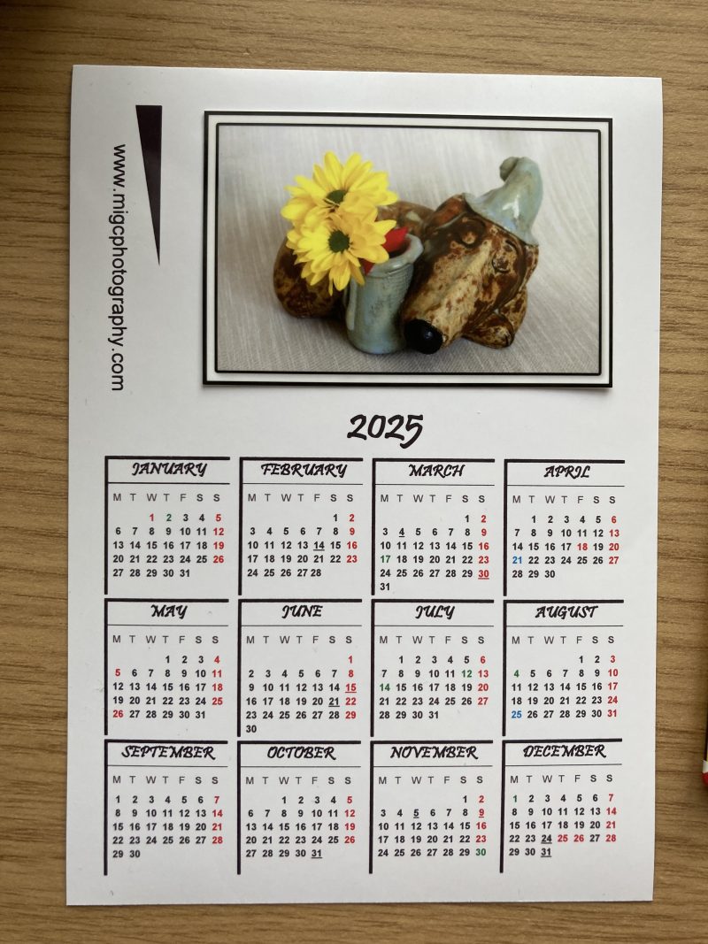 Magnetic Calendar For Fridge 2026 Floral Photography Design | A6 & A5 Sizes Available