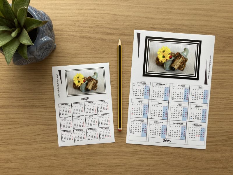 Magnetic Calendar For Fridge 2026 Floral Photography Design | A6 & A5 Sizes Available