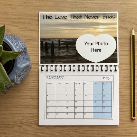 Personalised Custom Photo Magnetic Calendar For Fridge 2026 | A6 & A5 Sizes Available