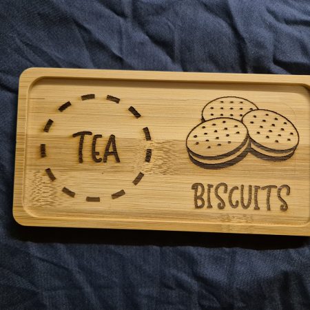 Wine and chocolate double coaster tray