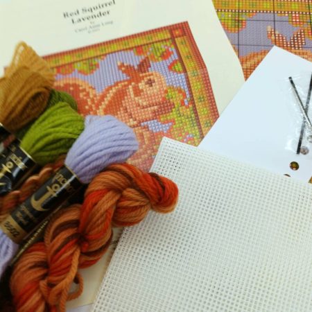 Red Squirrel Tapestry Kit, Counted Cross-stitch, Needlepoint Tapestry Kit, Perfect Gift For a Craft (Copy)