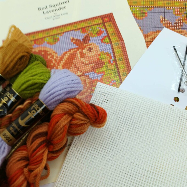 Red Squirrel Tapestry Kit, Counted Cross-stitch, Needlepoint Tapestry Kit, Perfect Gift For a Craft (Copy)