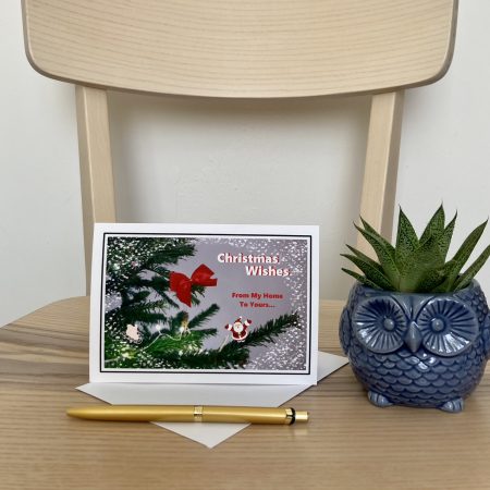 Personalised Christmas Wishes With Trees Cards | A6 & A5 Sizes Available