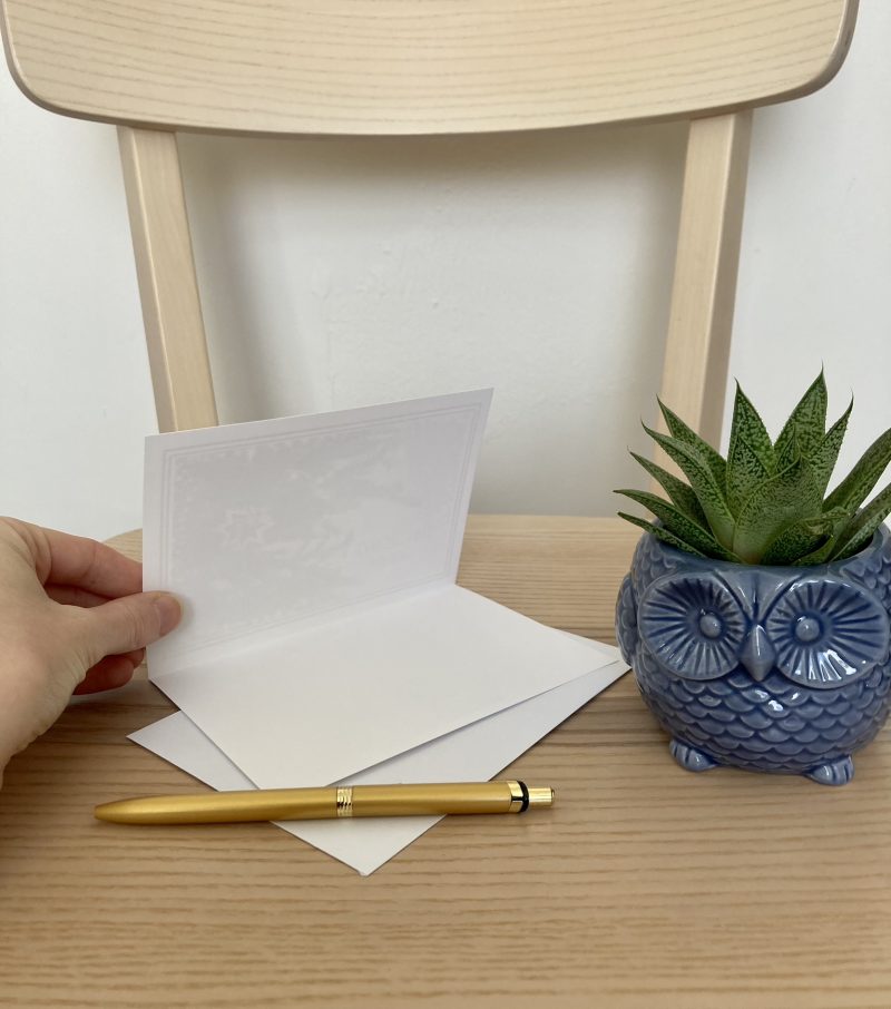 Personalised Christmas Wishes With Trees Cards | A6 & A5 Sizes Available