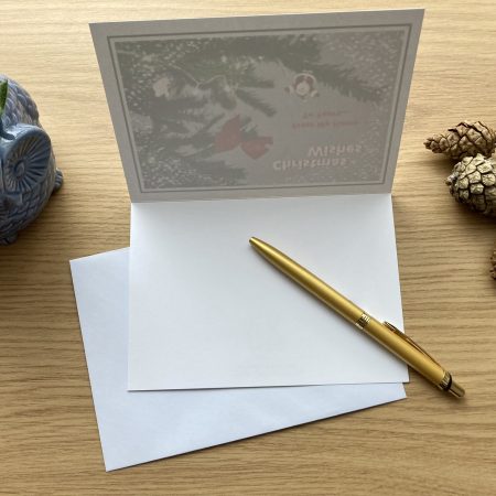 Personalised Christmas Wishes With Trees Cards | A6 & A5 Sizes Available