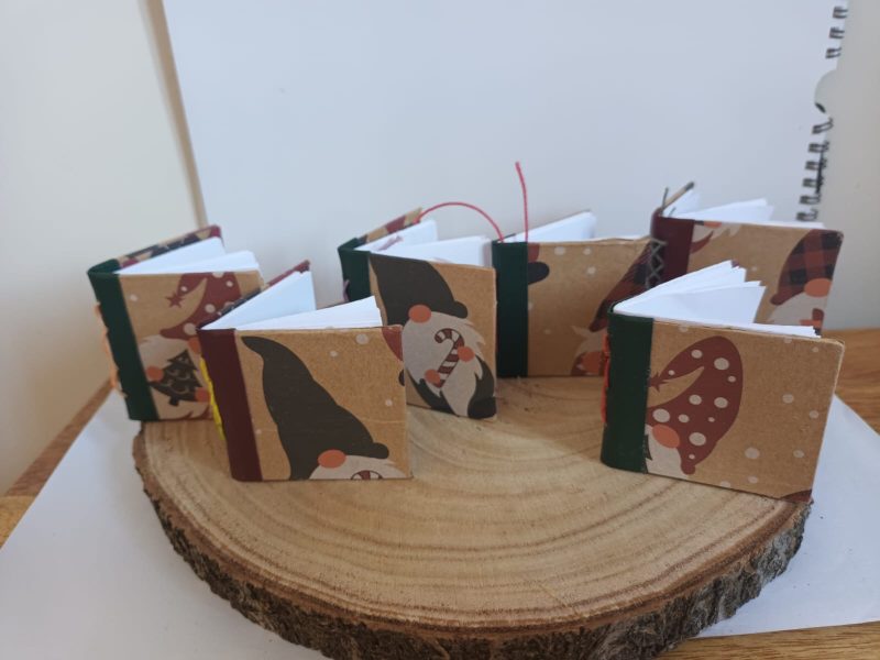 Miniature book Xmas decoration