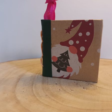 Miniature book Xmas decoration