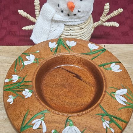 Snowdrop dish/candle holder