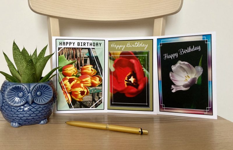 Pack Of Personalised Flower Photography Birthday Cards | A6 Size | Set Of 3, 6, 9, 12 Cards