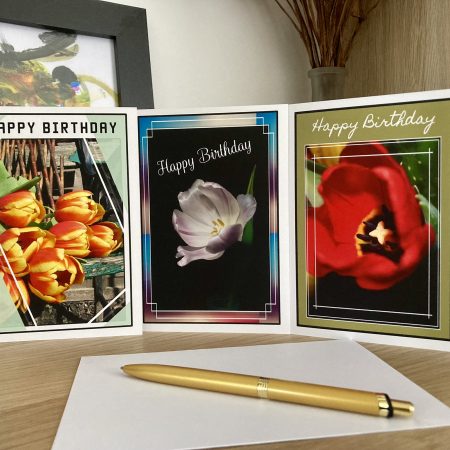 Pack Of Personalised Flower Photography Birthday Cards | A6 Size | Set Of 3, 6, 9, 12 Cards