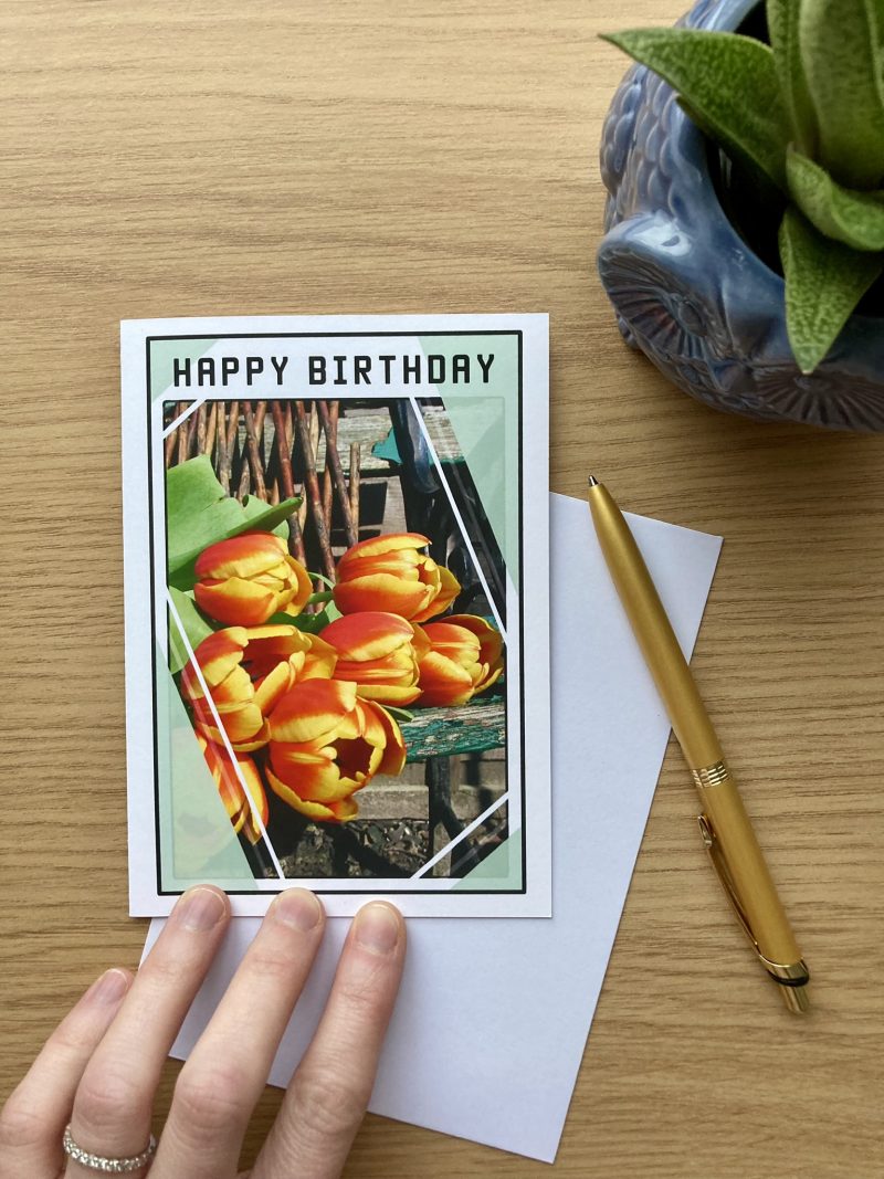 Pack Of Personalised Flower Photography Birthday Cards | A6 Size | Set Of 3, 6, 9, 12 Cards
