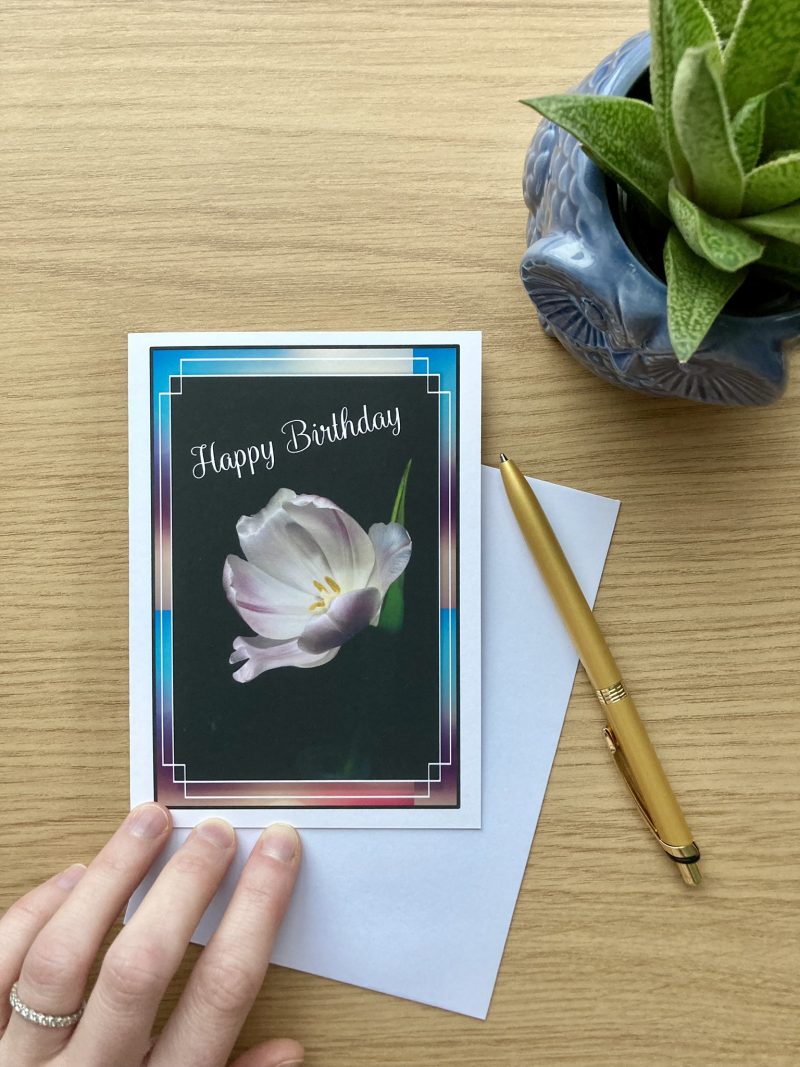 Pack Of Personalised Flower Photography Birthday Cards | A6 Size | Set Of 3, 6, 9, 12 Cards