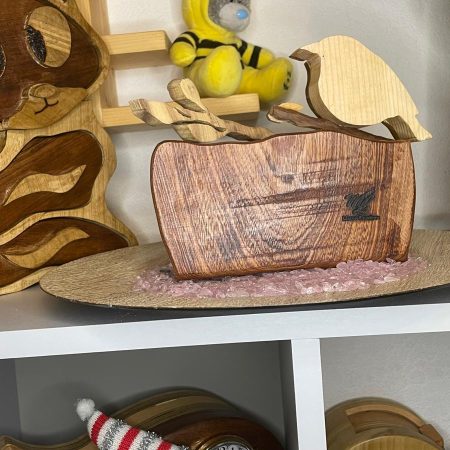 Robin Box in African Sapele Wood – Nature and Craft in Perfect Harmony
