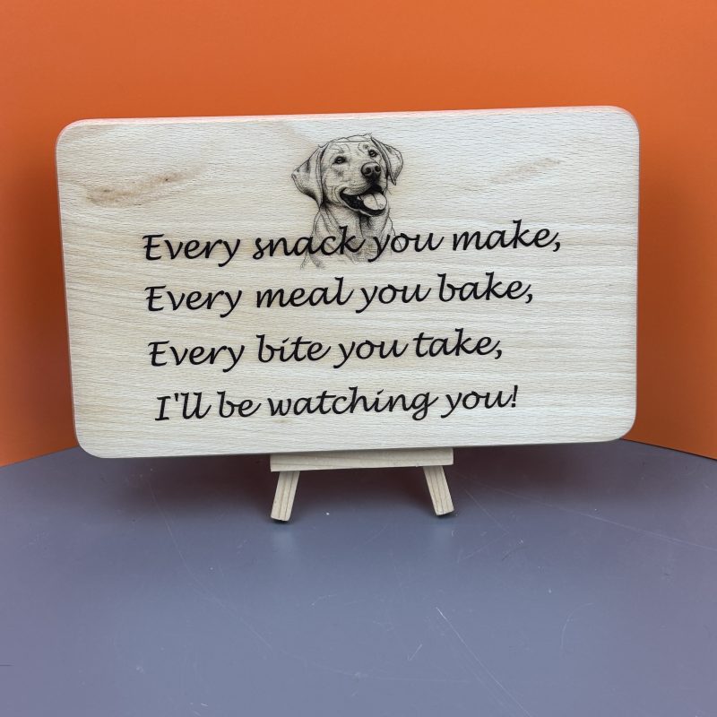 Dog related wooden plaques