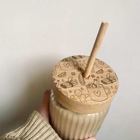 Christmas glass cup