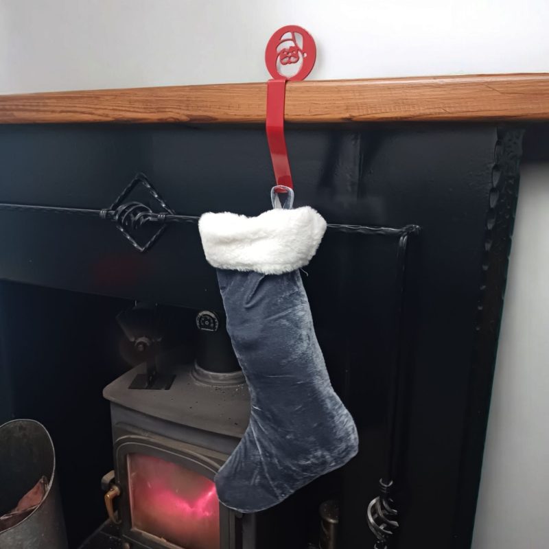 Steel Santa Stocking Holder