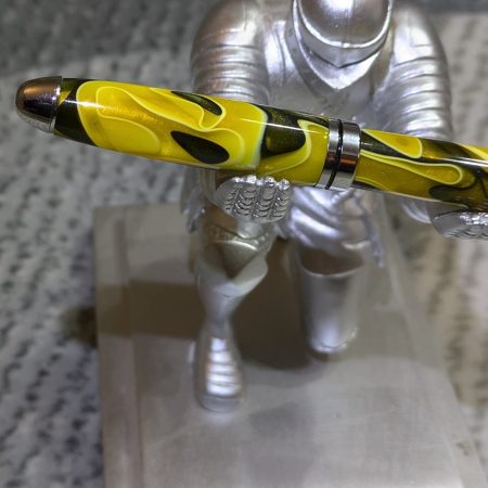 Euro Twist Acrylic Ballpoint Pen in Yellow and Black