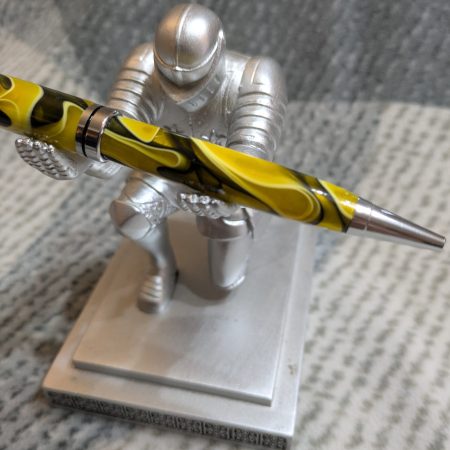 Euro Twist Acrylic Ballpoint Pen in Yellow and Black