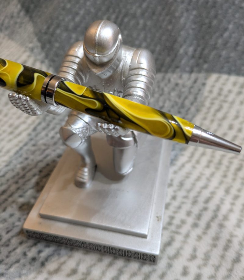 Euro Twist Acrylic Ballpoint Pen in Yellow and Black