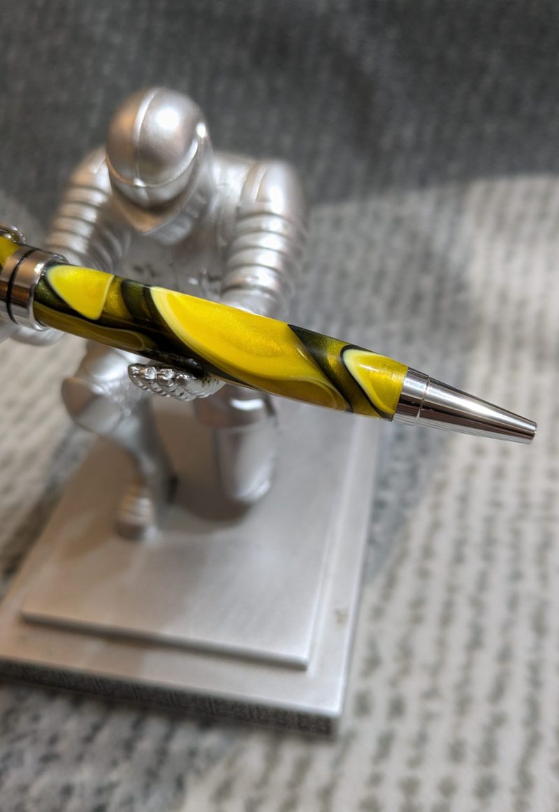 Euro Twist Acrylic Ballpoint Pen in Yellow and Black