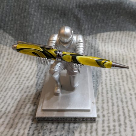Euro Twist Acrylic Ballpoint Pen in Yellow and Black
