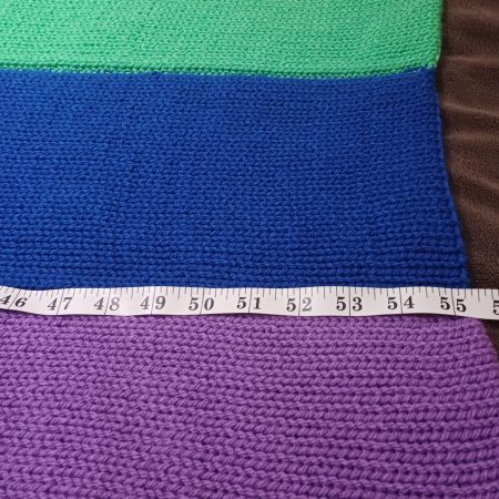 Rainbow Knit Lap Blanket