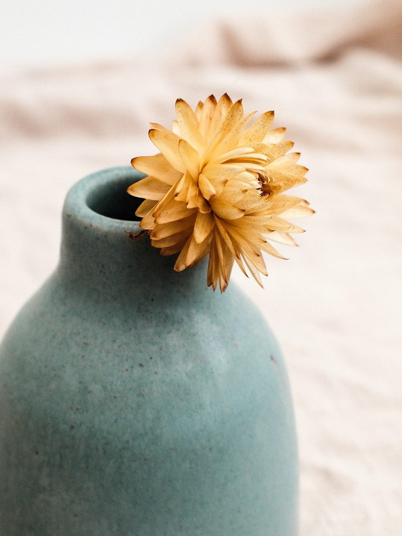 Blue Speckled Short Vessel