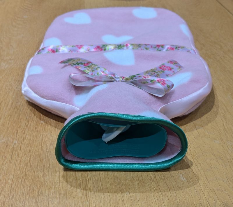 Handmade Pink Fleece Hotwater Bottle Cover