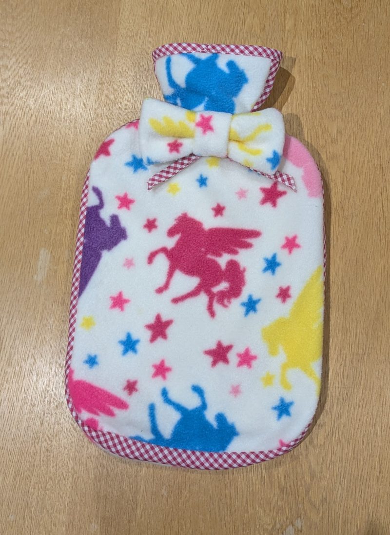 Handmade Pegasus Fleece Hotwater Bottle Cover