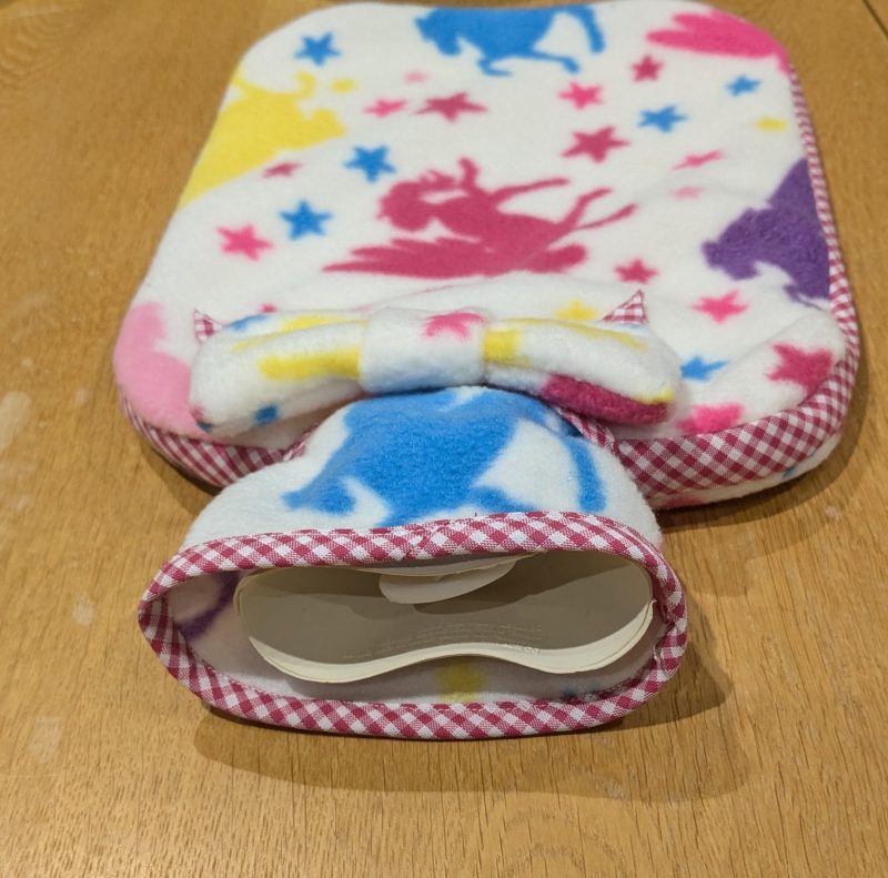 Handmade Pegasus Fleece Hotwater Bottle Cover