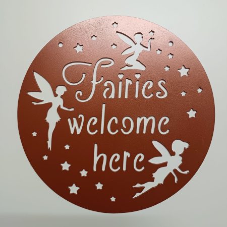 Fairies Welcome Here Plaque