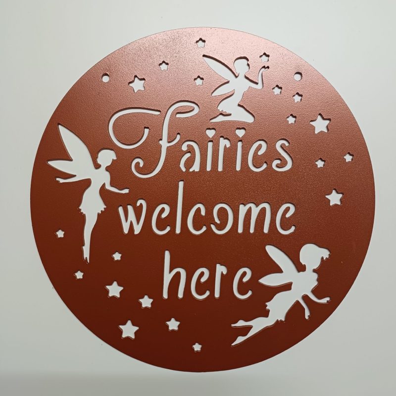 Fairies Welcome Here Plaque