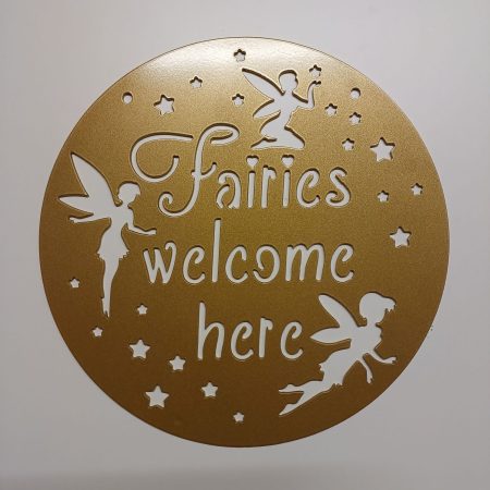 Fairies Welcome Here Plaque