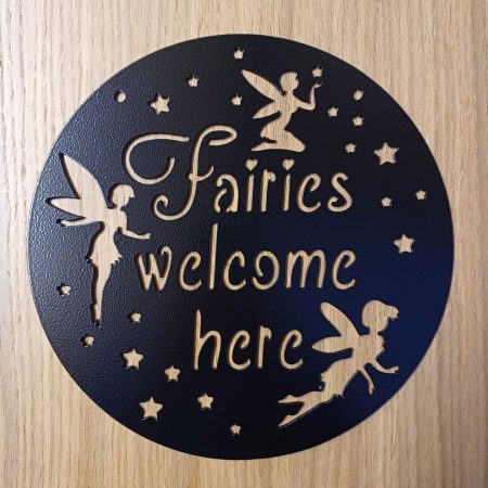 Fairies Welcome Here Plaque