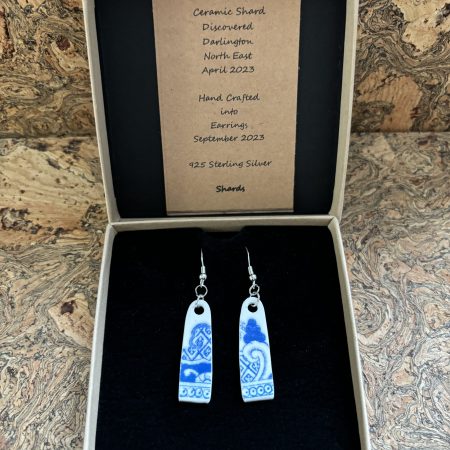 Handmade Ceramic Earrings One of a Kind Sterling Silver Eco Friendly Gifts
