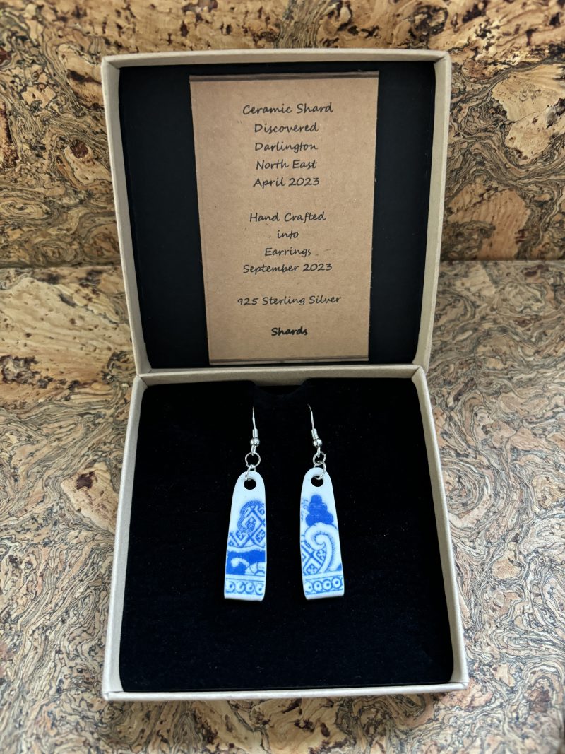 Handmade Ceramic Earrings One of a Kind Sterling Silver Eco Friendly Gifts