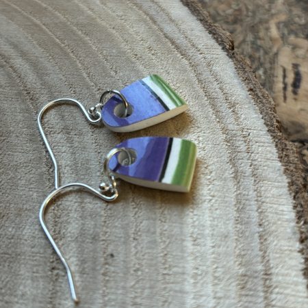 Handmade Drop Earrings, One of a Kind, Unique, Eco Friendly Gifts.