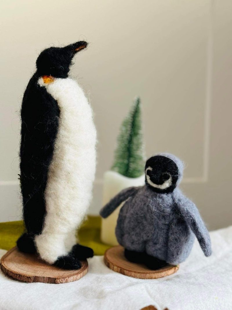 Needle felted Piper and Pickle