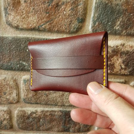 Leather Card Wallet-Full Grain Leather Card Case- Leather Card Holder-Envelope Style