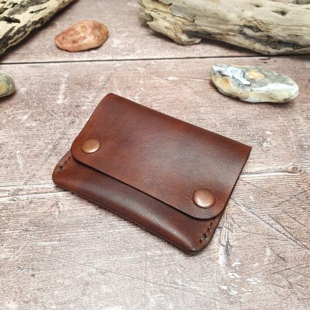 Leather Cash & Card Wallet, Secure Leather Card Case, Minimalist Leather Card Holder
