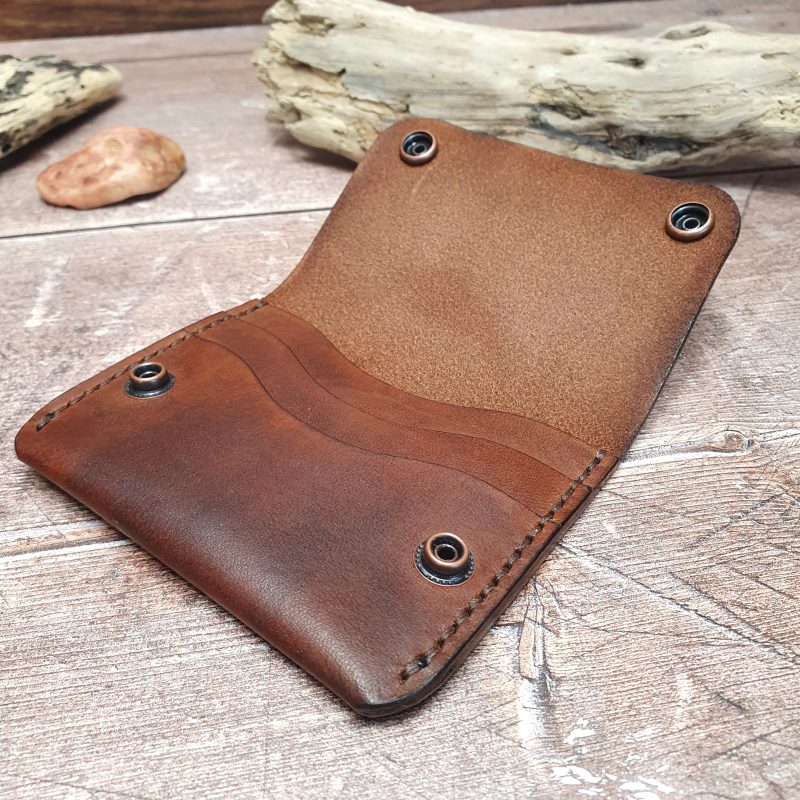 Leather Cash & Card Wallet, Secure Leather Card Case, Minimalist Leather Card Holder