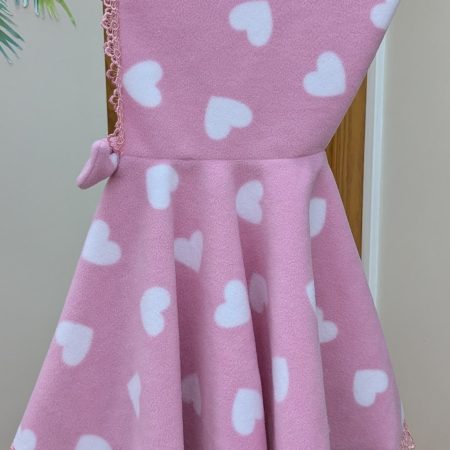 Girl's Handmade Pink Anti Pill Fleece Bedtime Cosy