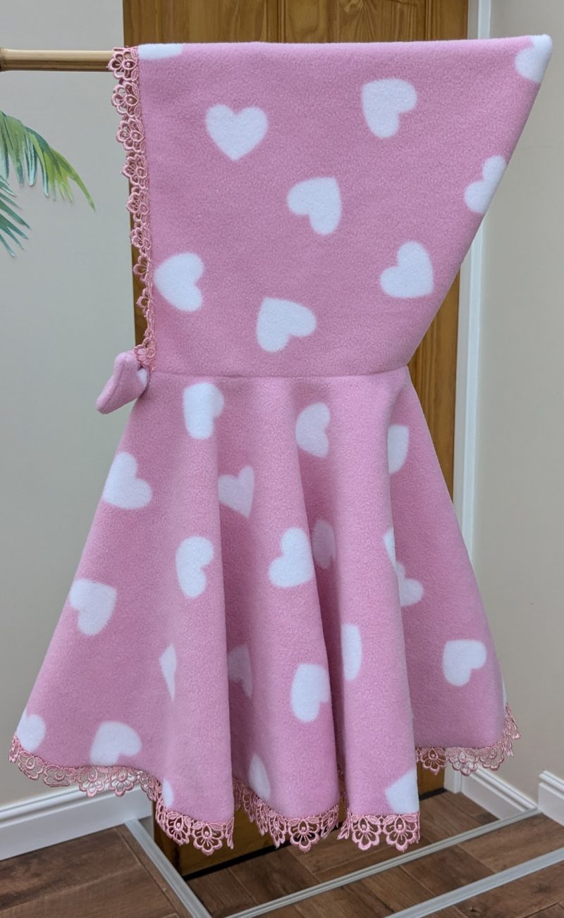 Girl's Handmade Pink Anti Pill Fleece Bedtime Cosy